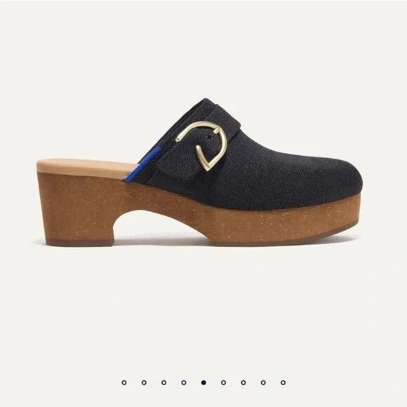 Rothy's Black Mules with Open Back Design Size 9 9.5 - Picture 2 of 9